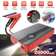 DFITO Emergency Power Starter, 20000 mAh Car Jump Starter Battery Power Bank, Vehicle Emergency Starting Booster for Car Boat Truck, Red