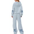 thumbnail image 1 of Sudadera Outfit Livtany para mujer, con capucha, 2 piezas, mezcla de algodón, 1 of 4