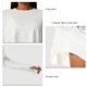 thumbnail image 4 of Camisa de entrenamiento de manga larga para mujer, ajuste holgado, agujero para el pulgar, fluido, elástico, yoga, atlético, casual, 4 of 5