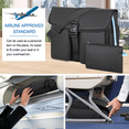 thumbnail image 2 of 15.6 Inch Water Resistant Laptop Bag for Men, Professional Messenger Briefcase with Adjustable Strap, Padded Computer Case for Travel Office School, Black, 2 of 7