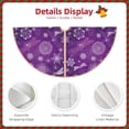 thumbnail image 3 of Sikiie Purple Snowflakes Christmas Tree Skirt, Christmas Tree Decorations, Christmas Decor, Tree Mat Decoration(30-48IN)-30", 3 of 6