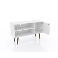 thumbnail image 2 of Liberty 42.52" Mid-Century - Modern TV Stand with 2 Shelves and 1 Door in White, 2 of 6