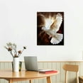 thumbnail image 3 of RAOWPAA Peace Bird White Dove Swing Flying In The Sun Wall Art Picture Animal White Dove Poster Print Canvas Painting Modern Home Bedroom Bathroom Decor 16x20 in, 3 of 5