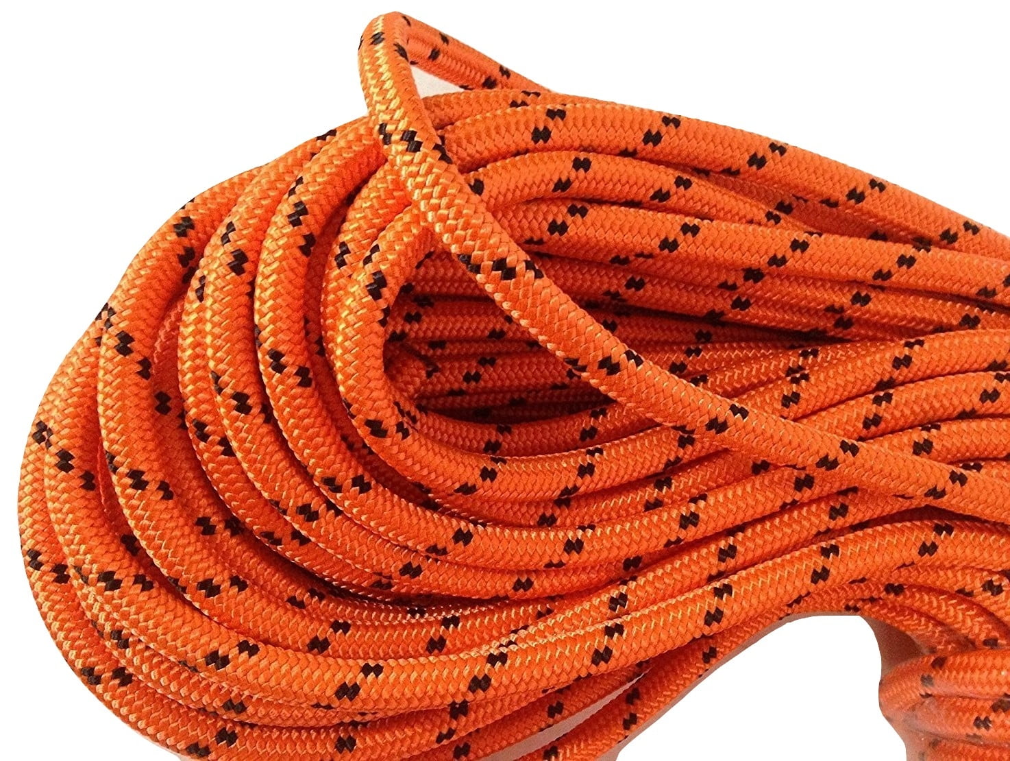 Neon Orange.Made in USA. 6mm x 300 ft.Hollow Braid Polyethylene Rope 