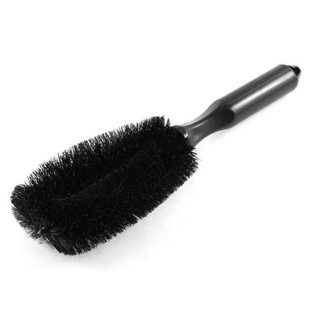 Durable Black Car Wheel Tire Clean Brush w Nonslip Handle for (Best Way To Clean Tires)