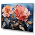 thumbnail image 2 of Designart "Opulent Coral Rose Display" Roses Wall Art Prints, 2 of 7