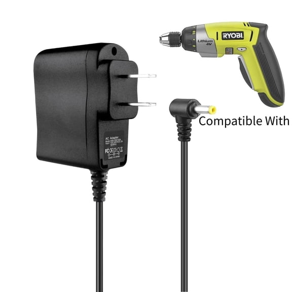 K-MAINS AC Adapter Charger Compatible With Ryobi HP37 3.6V HP41L 4V Screwdriver
