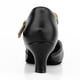 thumbnail image 4 of Tacones De Baile De Salón De Salsa Latina Con Tiras En T Para Mujer Zapatos De Personaje Negros Zapatos De Tacón Para Vestido De Novia Y Baile De Graduación (6.5 / Negro), 4 of 5