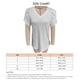 thumbnail image 1 of Camiseta de manga corta abullonada, camiseta de cuello en V para mujer Camiseta de manga corta abullonada para mujer Camiseta de manga abullonada con cuello en V Claridad notable, 1 of 3