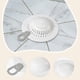 thumbnail image 4 of Colador de fregadero de ducha, tapa de desagüe de fregadero de cocina para lavabo, baño, inodoro Blanco, 4 of 5