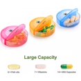 thumbnail image 4 of Organizador de pastillas diario, pastillero semanal de am a pm, pastillero de 7 días, estuche para medicamentos, 4 of 5