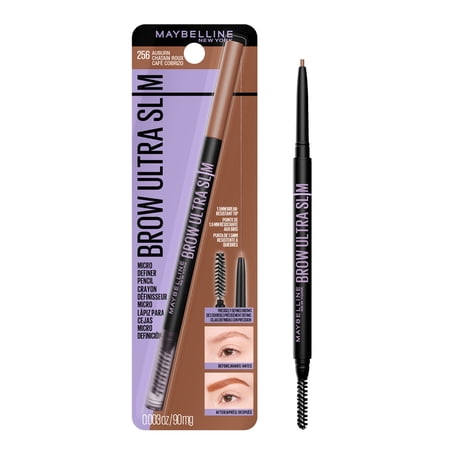 Maybelline Express Brow Ultra Slim Pencil Eyebrow Makeup Precision Tip Auburn 0.003 oz