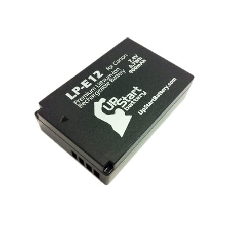 Compatible Canon EOS 100D Battery - Compatible for Canon LP-E12 Digital Camera Battery (900mAh, 7.4V, Lithium-Ion)