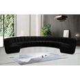 thumbnail image 2 of Meridian Furniture Infinity Black Velvet 9pc. Modular Sectional, 2 of 4
