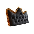thumbnail image 1 of Cushions Velvet Backrest Cushions Headboard Window Seat and Sofa Embroidered Tufted Design Filling, 1 of 5