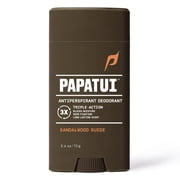 Papatui Triple Action Complex Mens 48-Hour Antiperspirant and Deodorant, Sandalwood Suede, 2.6 oz