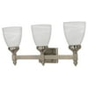 Nuvo Lighting 60593 - 3 Light Brushed Nickel Alabaster Glass Shades Vanity Light Fixture (60-593)