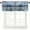 Navy Blue, variant on Navy Blue Curtains for Bedroom Living Room, Abstract Art Valances Roman Shades for Windows Cafe Decor,Farmhouse Curtains & Drapes Aesthetic Rod Pocket Valances for Kitchen Window Curtains Over Sink