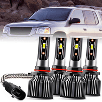 LED Headlight Bulbs Kit High Low Beam White for 2002-2009 GMC Envoy 2003 2004 2005 2006 2007 2008