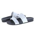 thumbnail image 5 of 【OMG-12】Unisex band slide footbed sandal +Comfort Foam Slip On Flat Sandals Casual Summer Sandals Flipflop Footwear Walking Shoes Women Girl Shoe Leather Nail Tactical, 5 of 6