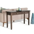 thumbnail image 2 of Allora Wood 46" Transitional Console Sofa Table in Natural Brown, 2 of 5
