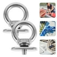 thumbnail image 3 of 2pcs Kayak Eyelet Stainless Steel Eyelet Easy to Install Kayak Track Mount Tie Down Eyelet for RVs Canoes Tents and Boat Modifications (M6, 304 Stainless Steel), 3 of 8