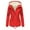 Red, variant on 2DXuixsh Women Warm Wool Blend Coat Plus Size Winter Overcoat Women's Jacket Thick Outwear Plush Lined Warm Long Hooded Trench Coats Red Size Xxxxxl