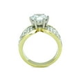thumbnail image 3 of 2.94 Ct Zirconia Stainless Steel Two Toned Ion Plated Engagement Ring Sizes 9, 3 of 5