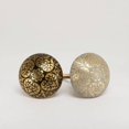 thumbnail image 2 of Set of Six metal mehandi black Knobs, 2 of 8