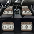 thumbnail image 2 of Renewold Southwest American Tribal Dark Brown Car Floor Mats 4 Pieces Universal Fit Anti-Slip Front & Rear Car Carpet All Season Weather Protection Auto Decor for Sedan SUV Van Truck, 2 of 7