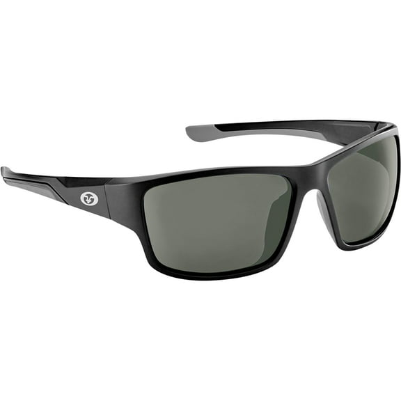 Flying Fisherman Sand Bank Sunglasses - Matte Black/Smoke