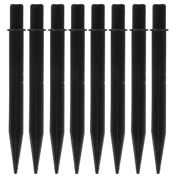 MLINS 10 Pcs Srakes Lawn Light Stakes Work 21.00X2.10X2.10CM Black