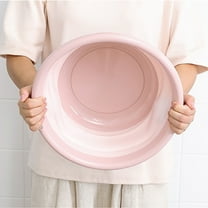 UNOMOR Outdoor Collapsible Bucket Silicone Round for Home Use Pink 1Set