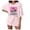 Pink, variant on Graphic Tees for Women Comfortable Summer Casual Modern Round Neck Letter Printed Short Sleeved Top T Shirt Pink L