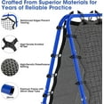 thumbnail image 5 of Soccer Rebounder Net, 2-Sided Football Trainer with Fast/Slow Rebound for Ball Control, Passing, Shooting, Portable Volleyball Practice Equipment for Youth & Adults, Easy Setup, 5FTx4FT, 5 of 7