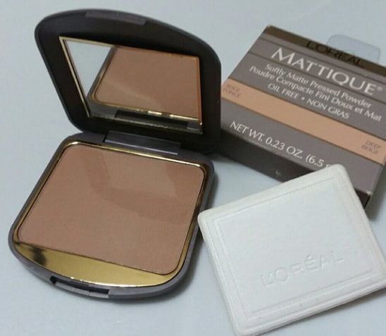 L'Oreal Mattique Softly Matte Pressed Powder, Deep Beige 0.23 Ounce