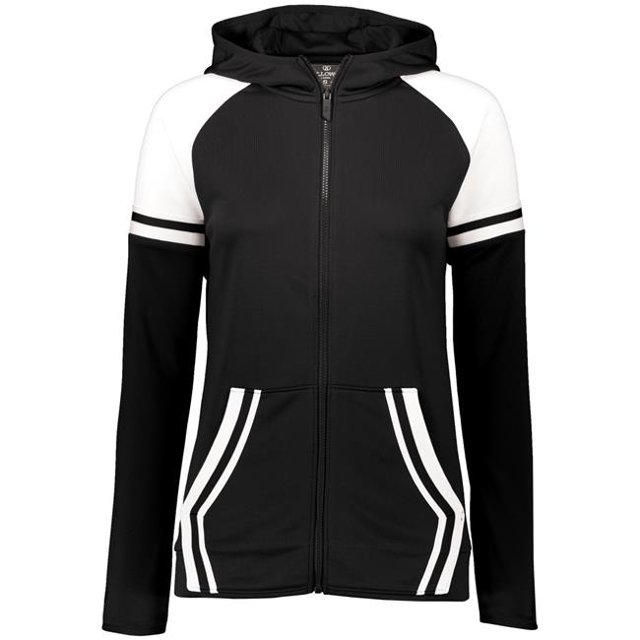 Ladies Retro Grade Jacket, Black & White - Extra Small