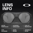 thumbnail image 4 of Oakley OO9440 Clifden Round Shaped Polarized Sunglasses for Men - Includes Official Eyewear Kit - Matte Black Frame with Prizm Black Lens, 4 of 6