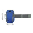 thumbnail image 2 of Unique Bargains 1 Pc Lightweight Phone Holder Arm Bands for Hiking Gym Blue Nylon, 2 of 4