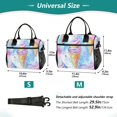 thumbnail image 4 of FORMRS Insulated Lunch Bag Unisex Large Capacity with Shoulder Strap, Watercolor Ice Cream Pattern, 4 of 6