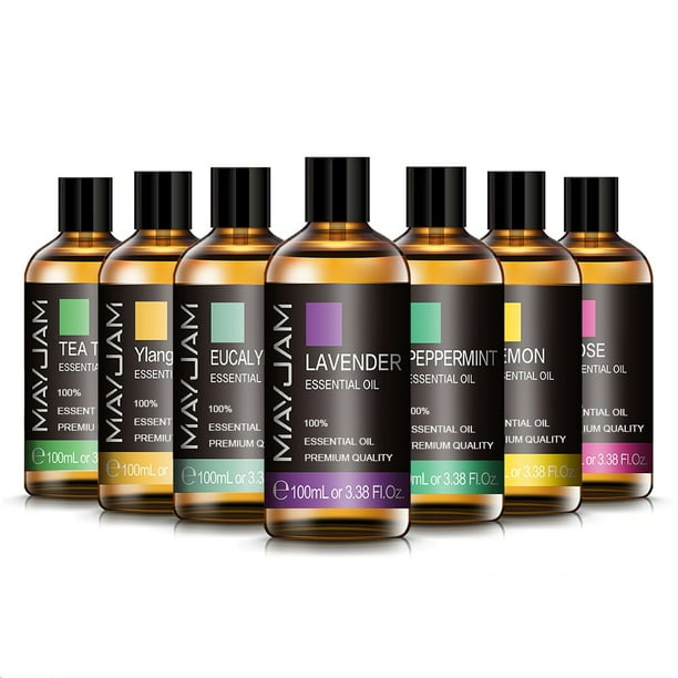 Aceite esencial de lavanda de 100ml, aceites esenciales naturales puros para ayudar a dormir, difusor relajante, aceite aromático, rosa, bergamota, Ylang Ylang Tan Jianjun unisex
