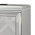 thumbnail image 2 of Beli 30 Inch Modern 2 Drawer Nightstand Carved Acrylic Feet Crisp White - Saltoro Sherpi, 2 of 5