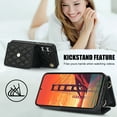 thumbnail image 4 of Dteck Crossbody Strap Case for Samsung Galaxy S24 Plus,Magnetic Leather Card Slots Women Case Shockproof Kickstand Back Cover with Shoulder Strap for Galaxy S24+,Black, 4 of 9