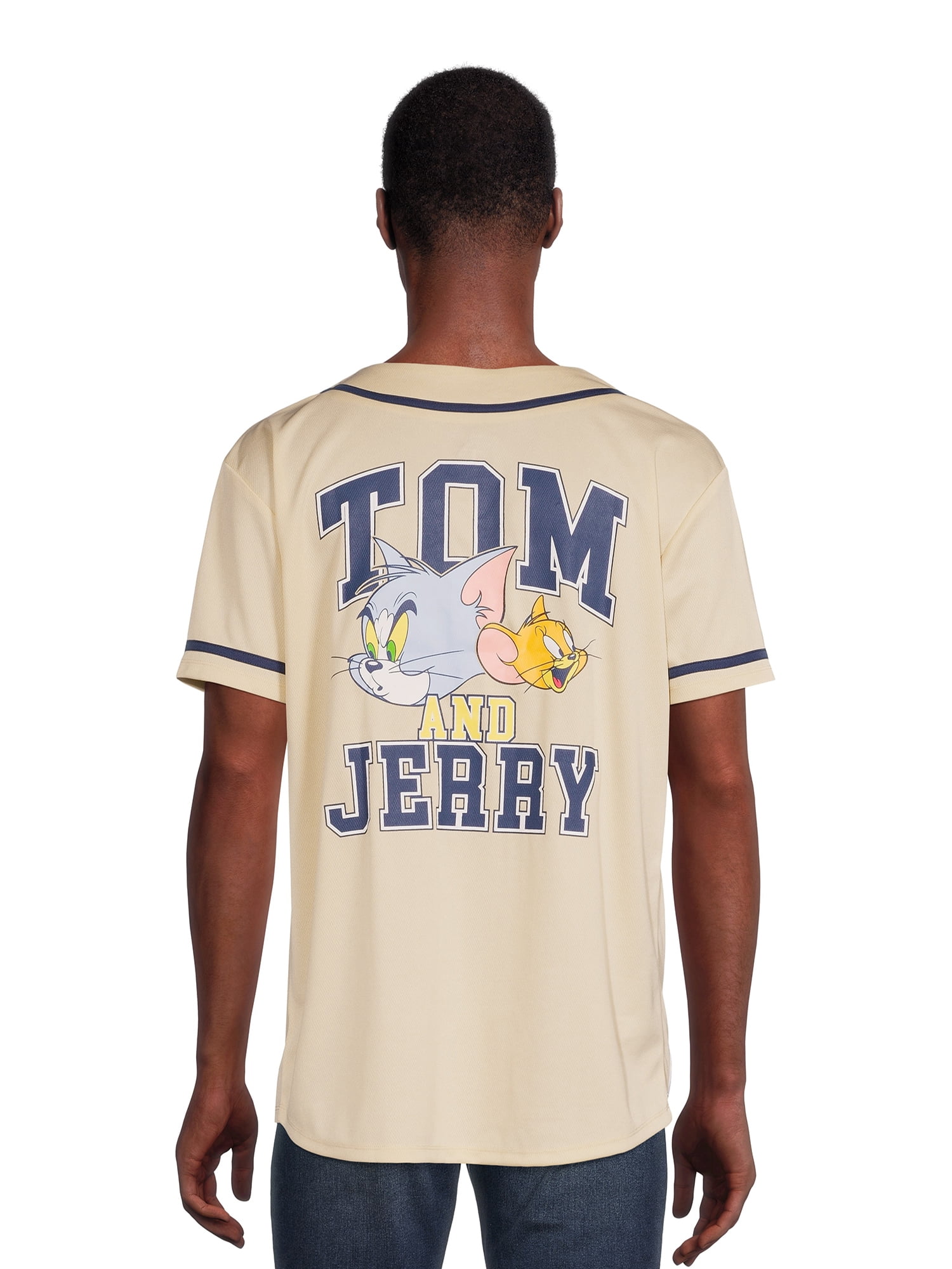 Tom and Jerry Men's Baseball Jersey, Sizes S-2XL