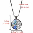 thumbnail image 3 of Collier Famille Wednesday Addams Pendentif Filet Araignée Coloré Chaîne de Perles pour Femmes, 3 of 3