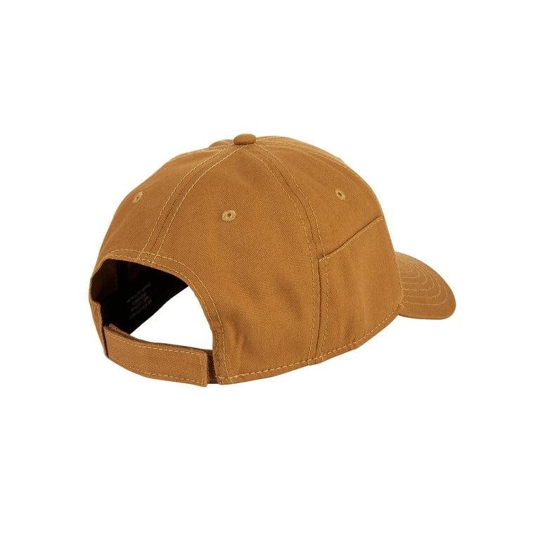 Men's Canvas Utility Cap With Side Pocket and Pre-Curved Bill