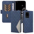 thumbnail image 1 of Compatible with Samsung Galaxy S20 Ultra 5G PU Leather Wallet Case with Card Holder Magnetic Closure Cover, 1 of 5