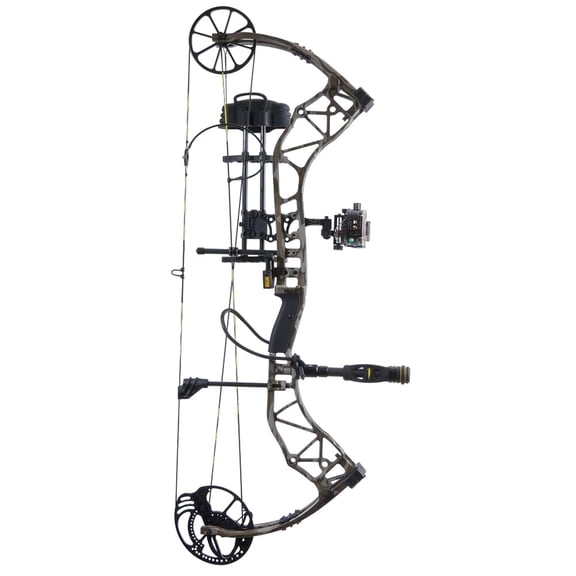Bear Archery The Hunting Public Adapt2 RTH LH70 Compound Bow, Mossy Oak Bottomland, 320 FPS, 32" Axle, Trophy Ridge Package (AV55A130B7L)