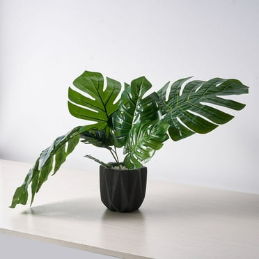 BalsaCircle 6 Green 24" Artificial Silk Monstera Leaves Tropical Greenery Stems Party Decorations