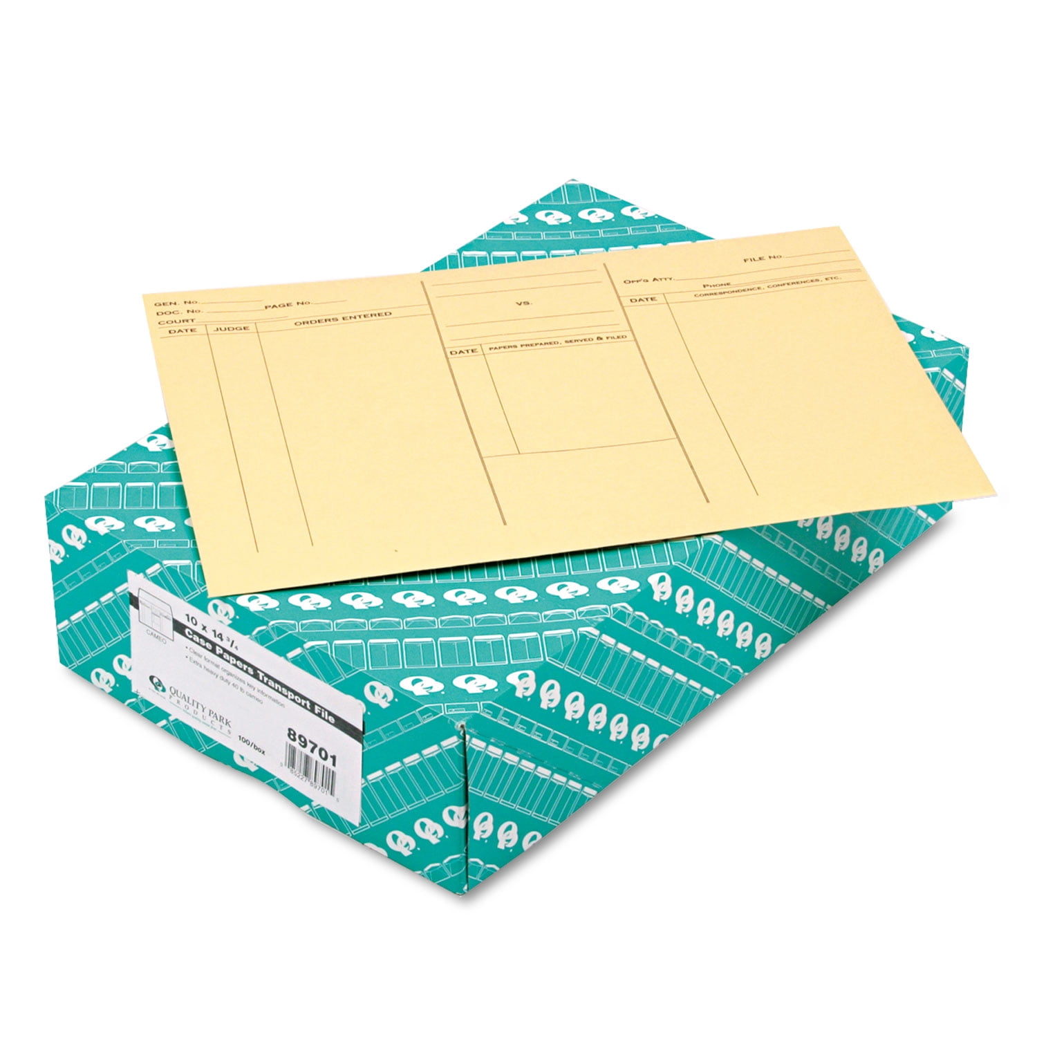 Quality Park Attorney's File Style Fold Flap Envelope - 14.75" X 10" - 100 / Box - Cameo Buff (89701_40_2)